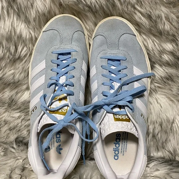 Adidas Sky Blue Gazelle Bold Platform Sneaker - Picture 3 of 13